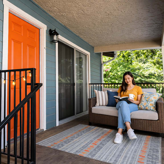 Woman Smiling at Redwood Cove Apartments, Chico, CA 95928