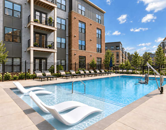 Rooftop Patio at The Terrace Apartments, Frederick, 21701
