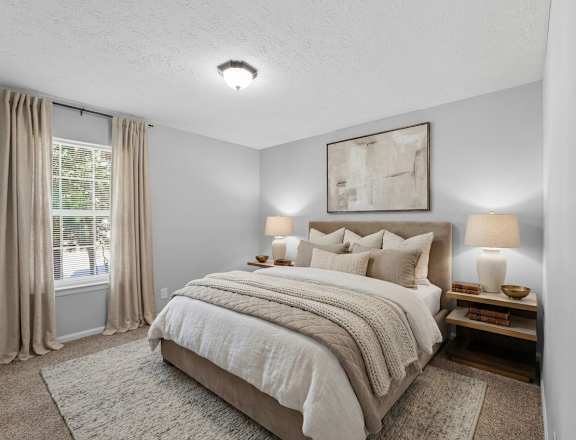 Bedroom at The Beckstead Apartments, South Jordan