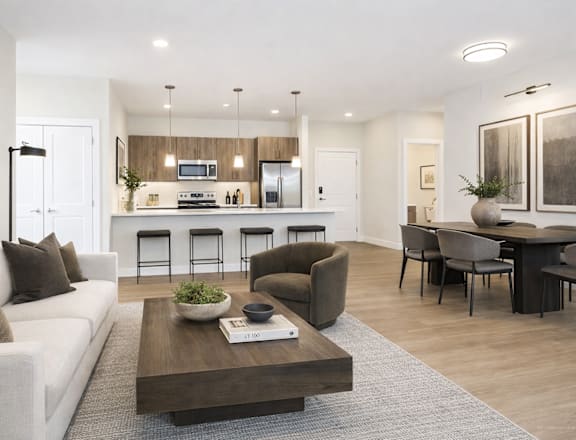 Living Area at Momentum at First Creek, Denver