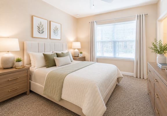 Spacious Bedrooms at Bayside Court Apartments in Clearwater, FL