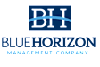 The image is a logo of the Blue Horizon Management Company.