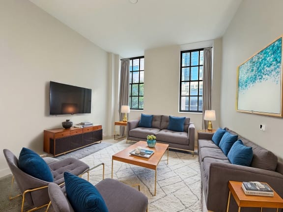 Living Room at The Bell in Trenton, NJ