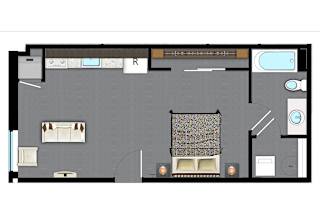 the floor plan of the hill