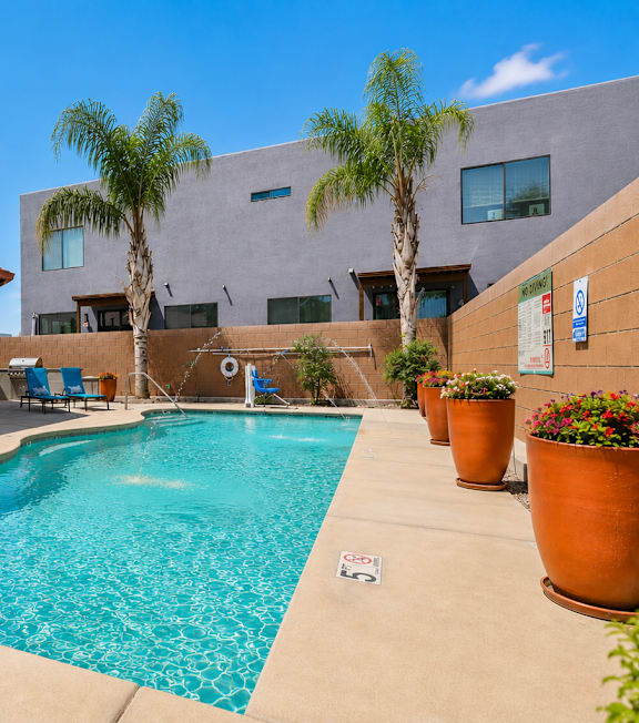 the swimming pool at the villas at stone creek at Galeria Del Rio, Arizona, 85704