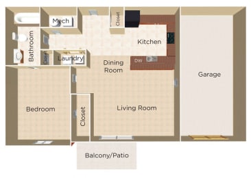  Floor Plan Bob Cat - Attached Garage