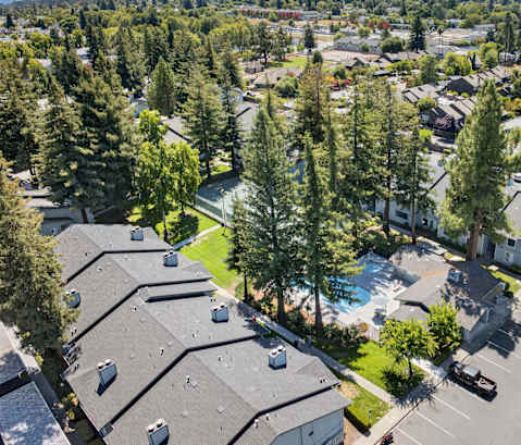 A bird's eye view at Vintage Pointe, Rohnert Park California