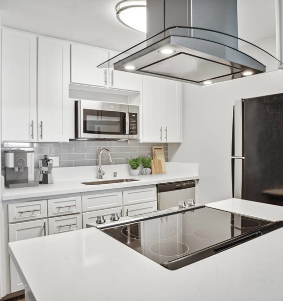 Model apartment kitchen