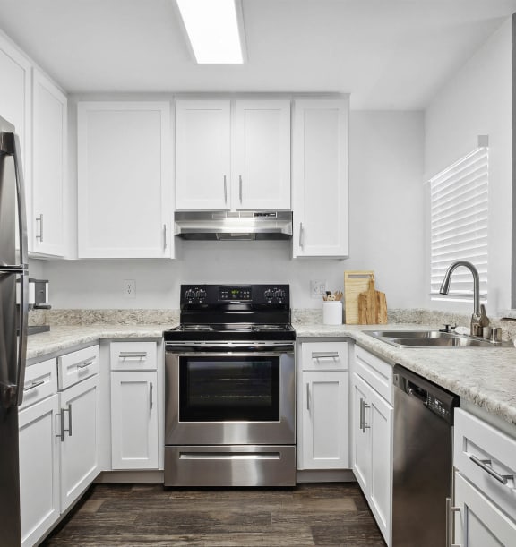 Model apartment kitchen