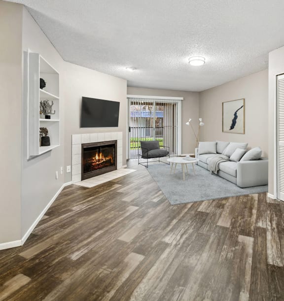 Model apartment living room