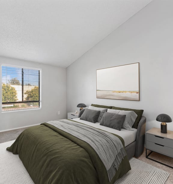 Model apartment bedroom at Verona Park, Mesa, 85210
