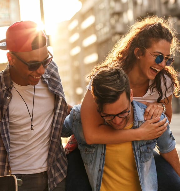 Stock Photo of Friends-WELCOME.