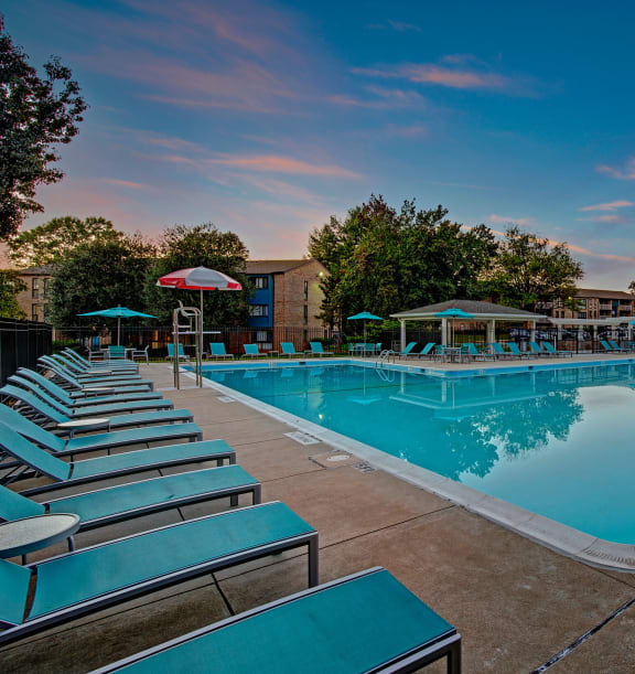 Swimming pool at The Gateway Apartments in Gaithersburg, Maryland