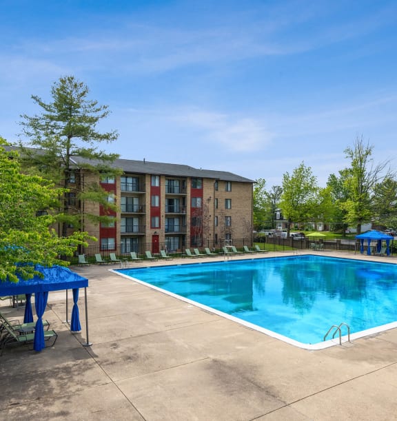 Swimming pool at Spring Parc Apartments in Silver Spring, MD