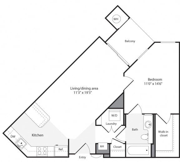 1F Floorplan at The Flats at Wheaton Station Apartments