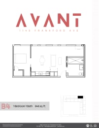 a1a  a1b floor plans of the avant renovated apartment