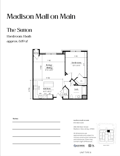 Floor Plan  The Sutton 849