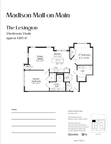 Floor Plan  The Lexington 1205