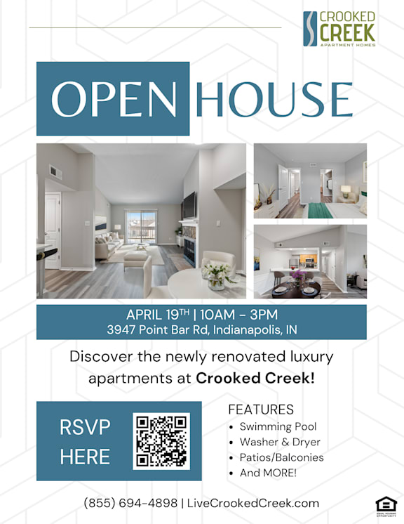 A flyer for a medical professional open house event at Crooked Creek.