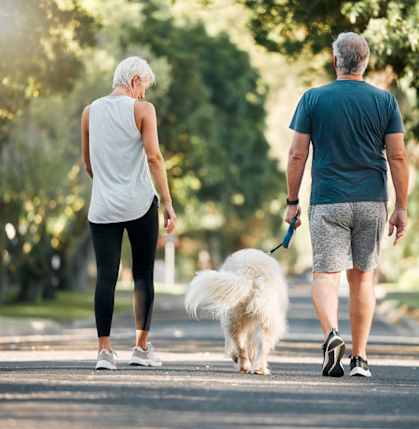 Couple walking at Archer Village Apartments,Sherman, Texas