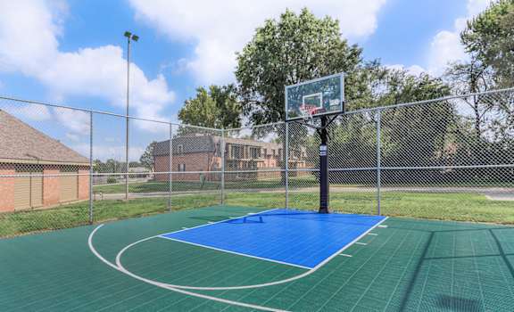 Basketball Court at Louisburg Square Apartments & Townhomes, Overland Park