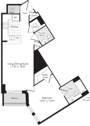 luxury one bedroom apartments for rent in baltimore
