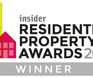 an illustration of a house with the words insider residential property awards 2013 on it
