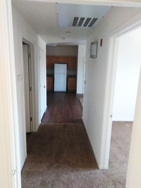 Hallway to living space.