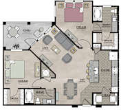 B2altwithout LVT throughout at Harrison Apartments, Sarasota, Florida