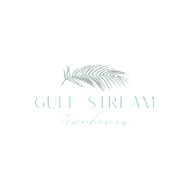 A logo for Gulf Stream Townhomes features a stylized palm tree.