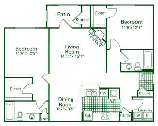  Floor Plan 2B
