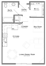 Floor Plan  The Flats at Shadow Creek Floorplan - Shepard - Studio