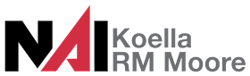 A red letter A followed by the words Koella RM Moore.