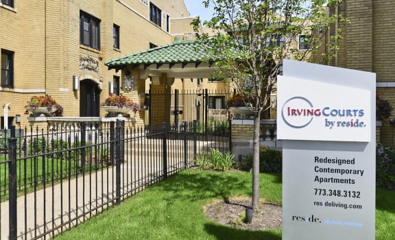 Irving Courts Exterior Signage