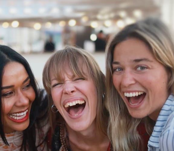 a group of young women laughing and having funat Willow Creek, Kansas City, Missouri