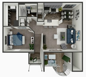 Skyridge Club Apartments- One Bedroom Apartment in Crystal Lake, IL