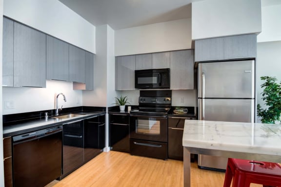 Fully Equipped Kitchen With Modern Appliances at Block C, San Marcos, CA