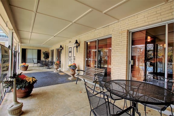 Image of patio with furntiure