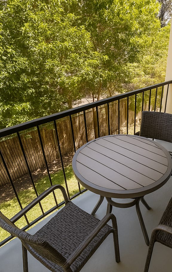 Private Balcony And Patio at Camino Creek, California