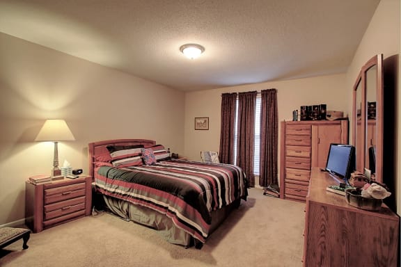 Image of bedroom with bed