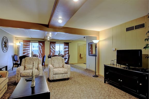 Image of clubhouse with furniture