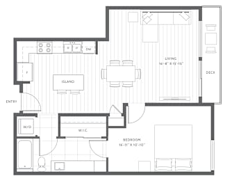 Floor Plan  Floor Plan B2 One Bedroom