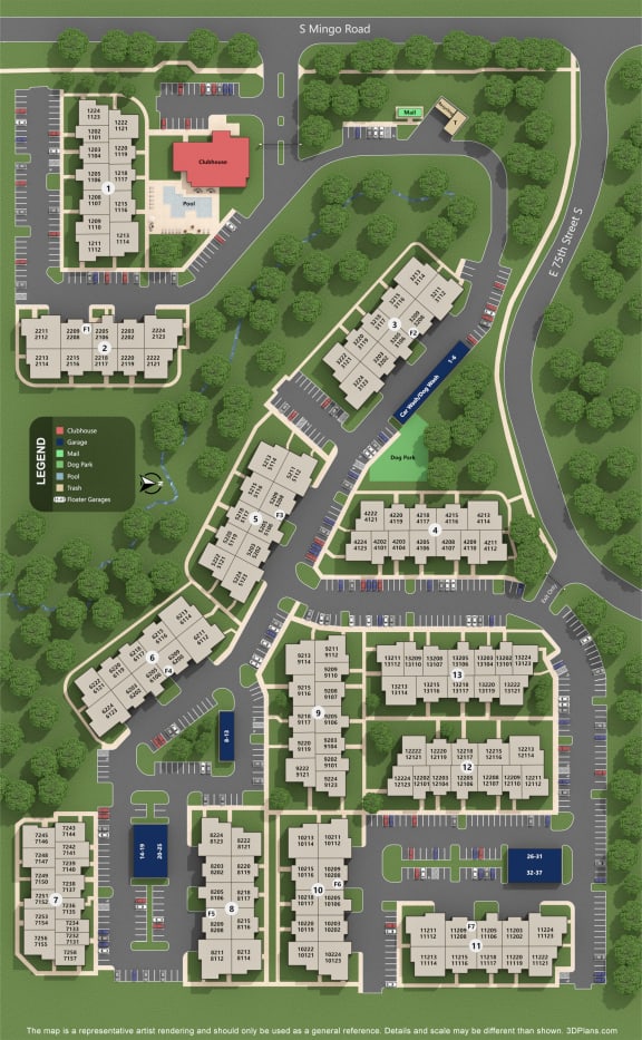 The Aria Site Map