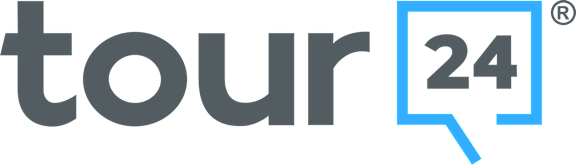 A graphic with the word "tour" and a speech bubble with the number 24.