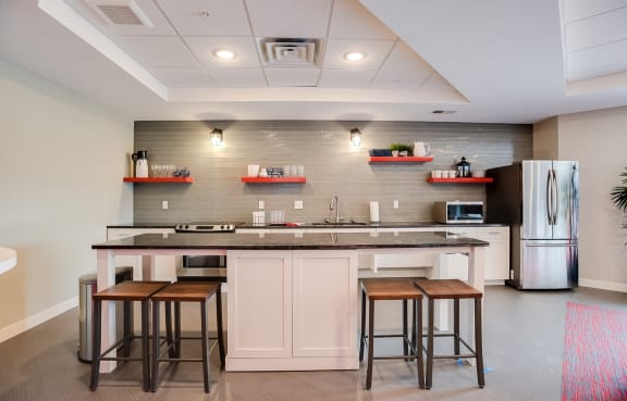 Lake Jonathan Flats community room kitchen