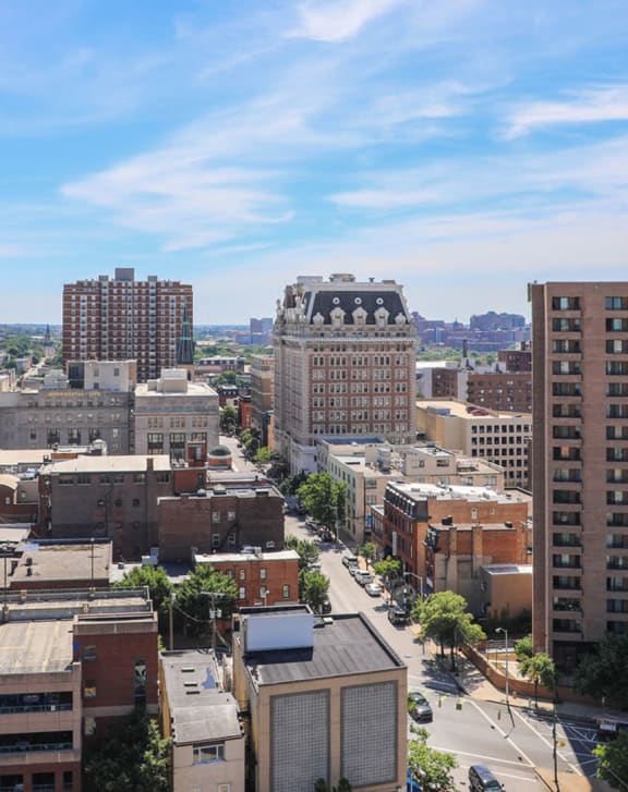 an aerial view of the city of san francisco at Symphony Center Apartments, Baltimore, MD, 21201