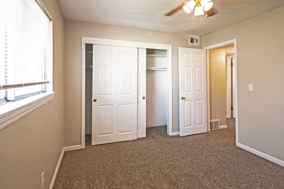 Studio, one and two bedroom floor plans at the Fairway Apartments in Ralston, NE