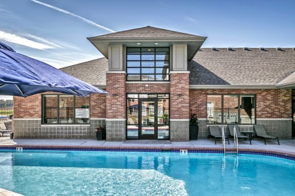 Sparkling Pool at The Apartments at Lux 96 in Papillion, NE