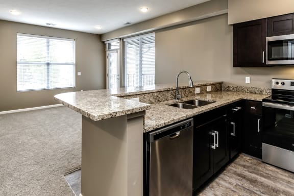 Open concept floor plans at The Apartments at Lux 96 in Papillion, NE