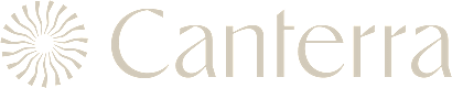 A black background with a white logo that says Canterra.